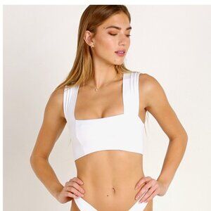 L Space Parker Bikini Top White - M